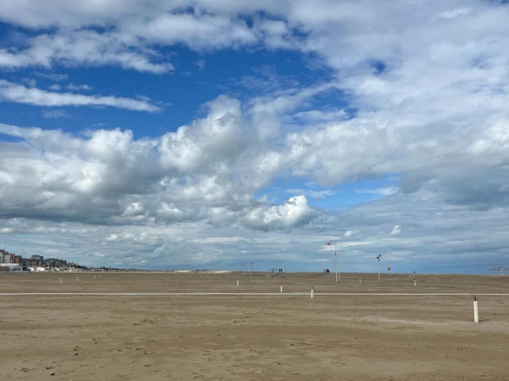 Spiaggia di Rimini in primavera